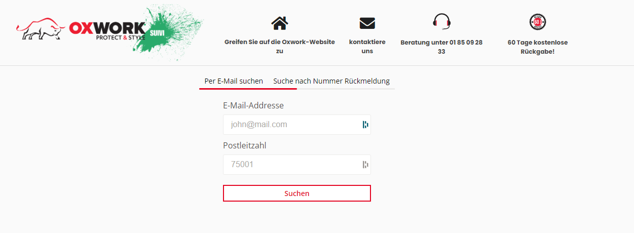 Wie kann ich meine Bestellung verfolgen? Oxwork FAQ DE